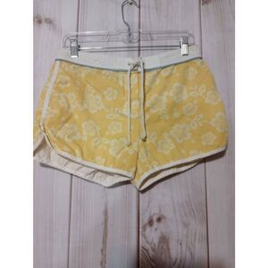 American Eagle Shorts Ladies 4 Yellow Board‎ Draw String  Beach Vacation